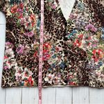 Alberto Makali  Leopard Floral Mixed Print Luxe Cardigan Medium Photo 13