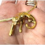 14k Gold Panther Slide Pendant + 14k Italy Omega Chain – 22.3g Photo 12