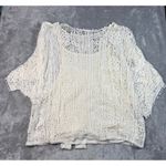 Democracy Top White Crochet Knit Kimono Cottagecore Blouse Womens Plus Size 3X Photo 7