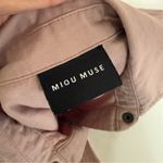 Miou Muse Button Front cotton Utility Jumpsuit SZ M Pink Size M Photo 6