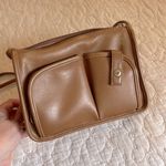 Vintage Brown Crossbody Bag Vegan Leather Mid Size 90s Y2K Photo 1