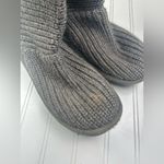 UGG  Gray Classic Cardy Knit Sweater Boots Women’s Size 6 Photo 6