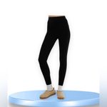 We Wore What  Seamless Circular Knit Leggings Black Medium yoga Photo 1
