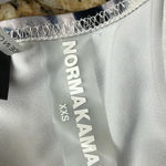 Norma Kamali  X Underwire Bikini Top Blue White Chevron Strappy Outdoor Beach XXS Photo 5