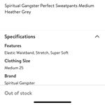 Spiritual Gangster NWT RARE! Rainbow Pride Knit Joggers w/unique color pattern Photo 4