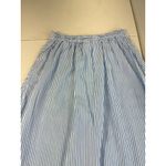 A New Day A New Day Blue Striped Button Front A-Line Midi Skirt - Size S Photo 6