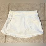 Lululemon  Pace Rival Skirt Tennis Golf Pickleball White Sz4 Reg Retired Release Photo 5