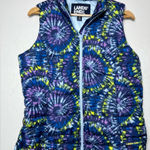 Lands' End Tie-Dye Hiking Outdoor Winter Cozy Puffer Vest Women’s Size M (10-12) Photo 0