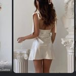 Boutique Satin bow horse buckle satin mini dress M $60 summer sexy slip boho Photo 1