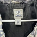 IZOD  1X Gray & Ivory Animal Print High-Low Hemline‎ Button Front Puffer Vest Photo 2