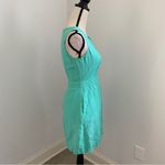 Banana Republic Sleeveless Linen Sheath Dress size 0 Green Coastal Preppy Mature Photo 1