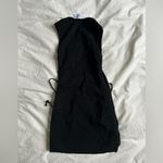 LIONESS military minds Black Sleeveless Ruched Dress Photo 3