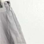 CAROLE LITTLE 100% Linen Gray Lined Side Zipper Full Skirt, Size 12 Silver Photo 3
