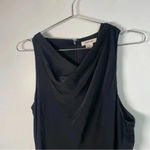 Helmut Lang  Black Silk Sleeveless Ruched Mini Dress Photo 3