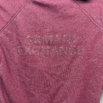 Armani Exchange  Burgundy Full Zip Hooded Women's Sweatshirt Size Small Photo 7