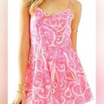 Lilly Pulitzer Kyla Romper Neon Pink Pout Mini Dress Photo 0