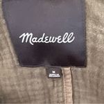 Madewell  Textured Cotton Chore Blazer Jacket, Olive Green – Women’s Size M Photo 3
