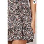 Rails NWT Lara Floral Ruffle Hem Mini Skirt Black Vintage Large Cottage Romantic Photo 2