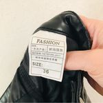 Unbranded black faux leather lace up Moto pants 36* Black Size undefined Photo 4