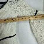 Off The Shoulder Lace Bell Sleeve Romper Womens Small White Photo 6