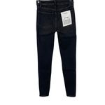 frame denim Frame Le One Skinny Teller Jean in Two Tone Wash Blue Dark Gray Denim Size 2 NWT Photo 8