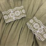 Madewell Embroidered Corduroy Square-Neck Mini Dress: Distant Surplus Green Photo 10