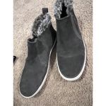 Toms  Size 7 Bryce Slip On Women shoes Fur Lines Grey Suede Photo 8
