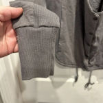 Armani Exchange A/X Armani Exchange Gray Button Up Moto Jacket Women’s Size Small Cotton Photo 3