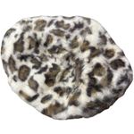 Animal Print Wool Rabbit Angola Winter Hat Womens One Size Old Money Mob Wife Brown Photo 0