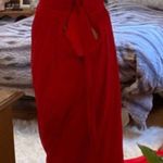 Beautiful Red Prom Dress Beading and Train Size 6 Photo 1