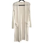 Spiritual Gangster Slim Sleeve Ribbed Open Front Long Cardigan XS Photo 2