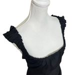 Free People At Dusk Open Back Dress Women’s Size Small Black Midi High Low Hem Photo 8