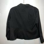 Talbots  Black Button Up Blazer Size 14W Petite Photo 4