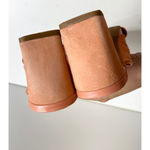 Caslon ‎ Sandals Womens Size 7 Coral Leather Crisscross Open Toe Block Heel Photo 5