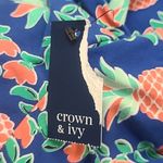 Crown & Ivy New With Tags  Ruffle Sleeve V-Neck Tee Size Petite M Photo 7