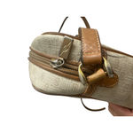 Gucci  Vintage Cream Tan Leather Logo Crossbody Bag Photo 8