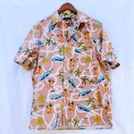 Ted Baker  LONDON | UDON SHORT SLEEVE STRETCH BUTTON UP ROMAN HOLIDAY SHIRT XXL Photo 1