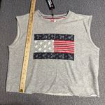 Tommy Hilfiger Tommy Jeans Cropped Flag Sleeveless Sweatshirt Photo 14