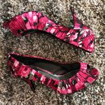 White House | Black Market WHBM Apple peep toe heels SZ 8.5 pink career Photo 0