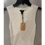 Halogen Nordstrom/ Rib Sleeveless Sweater Tank Size XS New with tags White Photo 3
