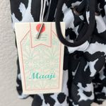 Maaji Majji Reversible Black and White Animal Boho Cow Print One Piece Swimsuit Size M Photo 9