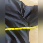 Ekouaer Black Zip Front Lounge Dress Housecoat Small Pockets 3/4 Sleeve Photo 4