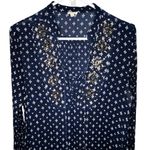 En Crème Blue Patterned Top or Mini Dress Size M Photo 1