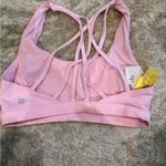 SoulCycle  Light Pink Sports Bra with Criss-Cross Back Photo 1