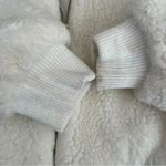 Urban Outfitters Outfitter Sherpa Fuzzy Zip Up Cropped Ivory Womens Jacket SZ M Photo 7