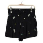 Abound  Smocked Waist Shorts In Black Lotta Floral​​​​​​​​​​ Photo 0
