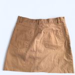 Y2K Old Navy Mini Short Khaki Skirt Frayed Hem Beige Brown Sz 4. Measurement in pics. Great for layering with tights or leggings & boots. Photo 1