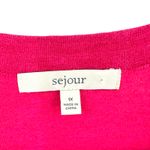 Sejour Size 1X‎ Sweater Red Short Sleeve Button Up Front Pockets Summer Coverup Photo 3