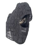 Akris  Black Chiffon Cropped Cap Sleeve Top Photo 4