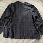 Diane Gilman DG2 Navy Plaid Print Vintage Blazer Jacket NWT Size 1X Photo 9